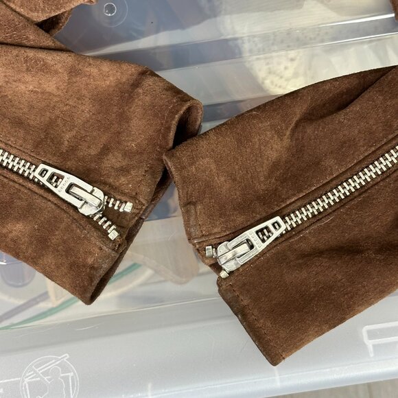 Blank NYC Brown Suede Moto Jacket - Picture 9 of 12